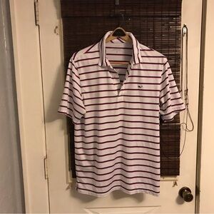 Vineyard Vines Men's Bradley Stripe Sankaty Preformance Polo